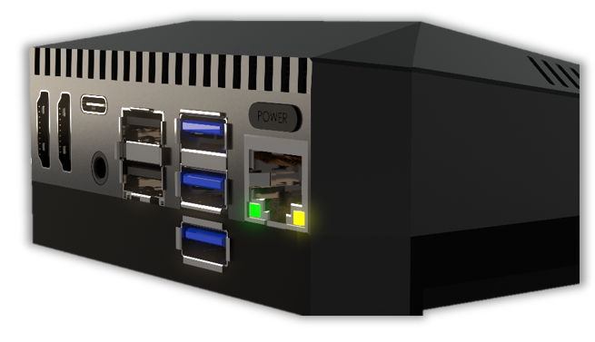Computador compacto para sistemas embarcados e aplicações industriais.